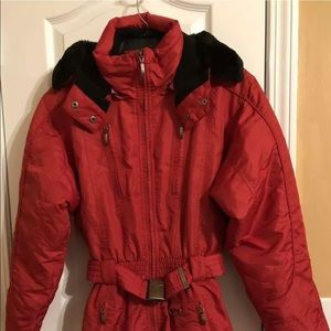 Red Ski Suit size 4 by Couloir